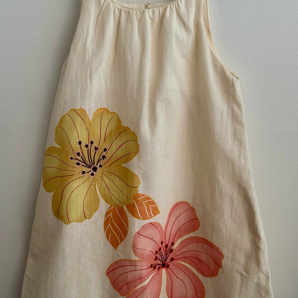 Zara Other - Zara Kids Casual Dress - Cream with Pink and Yellow Floral